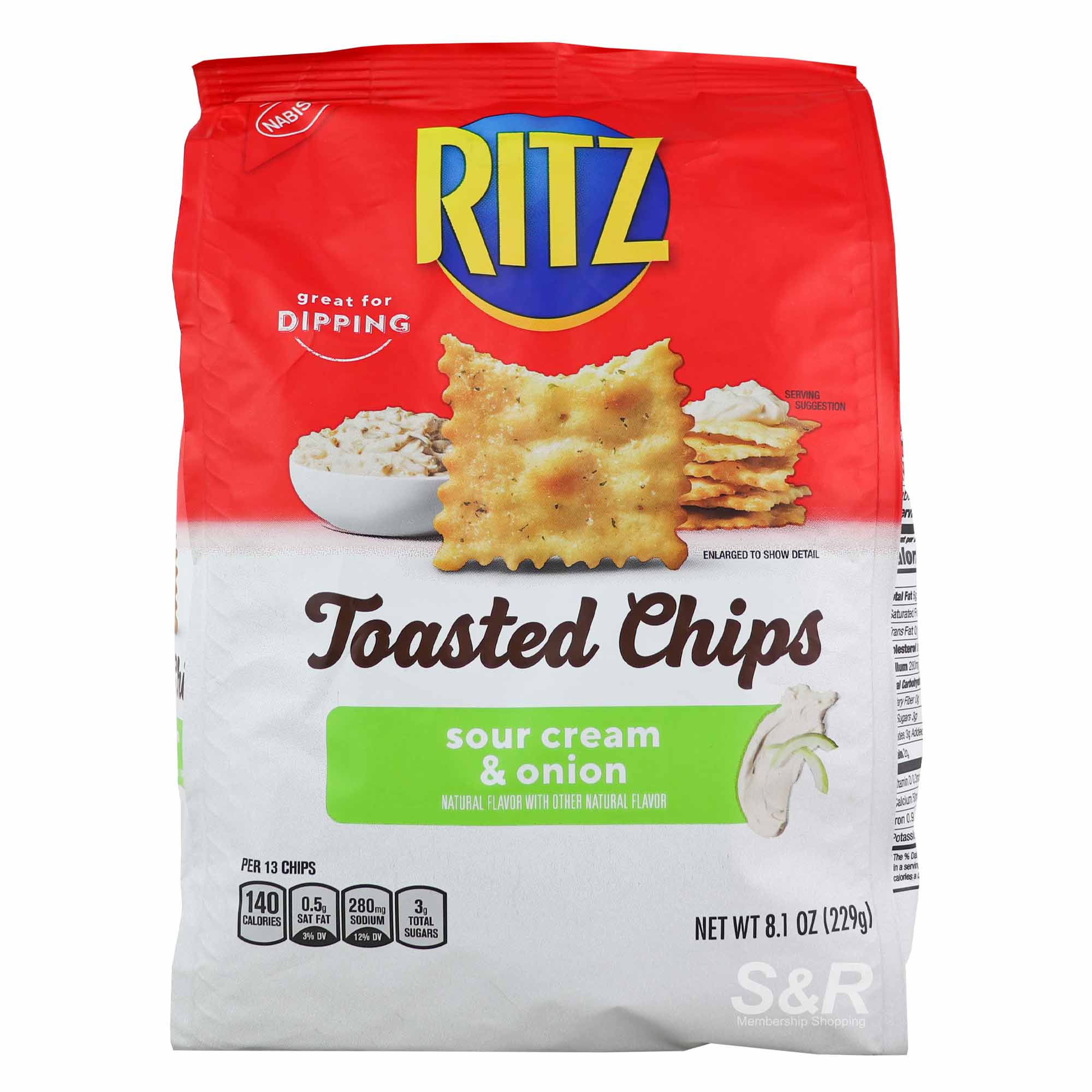Ritz Sour Cream & Onion Toasted Chips 229g